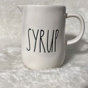 RAE DINN White Syrup Pitcher